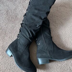 SO Black Over the Knee Boots